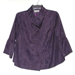 ::SALE::  StudioWorks - Women's Bell Sleeve Collared Button Down Jacket